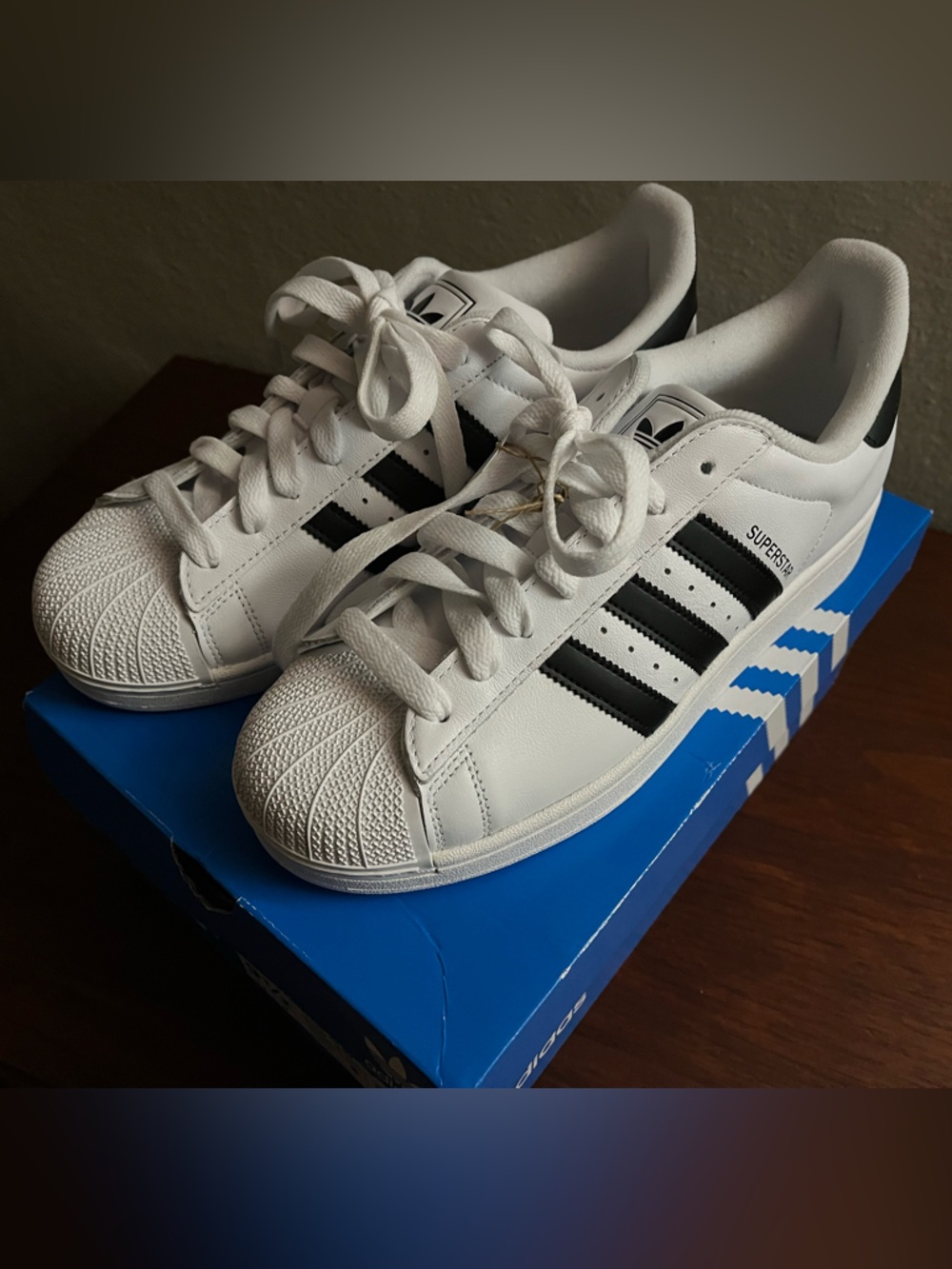 adidas Superstar II White & Black Womens Classic Sneakers